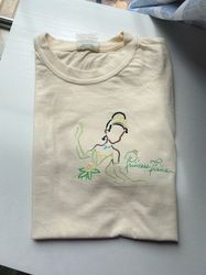Princess Tiana Embroidered Shirt  Disney Princess and the Frog Embroidered Shirt  Disney World Shirt  Disneyland Shirt