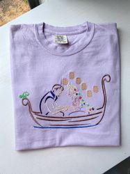 Rapunzel and Flynn Embroidered Shirt  Disney Princess Embroidered Shirt 1