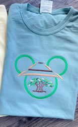 Safari Mickey Embroidered Shirt - Animal Kingdom Embroidered T-shirt - Disney World - Disneyland Embroidered Shirt