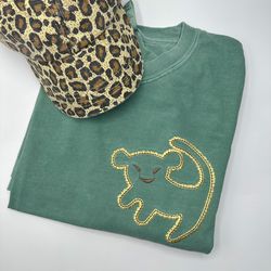 Simba Embroidered Shirt  Disney Animal Kingdom Embroidered Shirt  Disney Emrboidered Sweatshirt