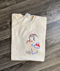 Snow White Embroidered Shirt  Disney Embroidered Shirt  Disney World Shirt  Disneyland Shirt