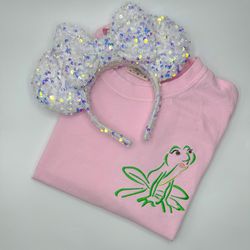 Tiana Frog Embroidered Shirt  Disney Princess and the Frog Embroidered Shirt  Disney World Shirt  Disneyland Shirt