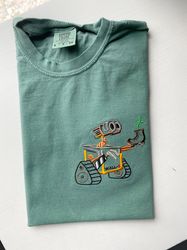 Wall-E Embroidered Shirt  Disney WALL-E Embroidered T-Shirt  Disney World Shirt  Disneyland Shirt