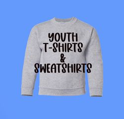 Youth Embroidered T-Shirts  Sweatshirts
