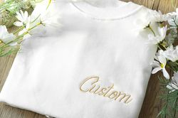 Custom Text embroidered sweatshirt,Personalized Sweatshirt,embroidered crewneck ,anniversary gift