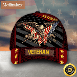 Eagle Holding US Flag Veteran Classic Cap