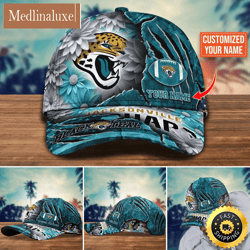 Jacksonville Jaguars Baseball Cap Flower New Trending Custom Cap For Fan