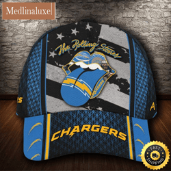 Los Angeles Chargers The Rolling Stones All Over Print 3D Baseball Cap
