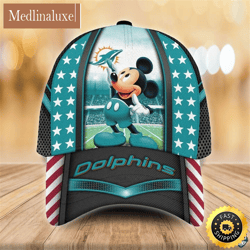 Miami Dolphins NFL Mickey Mouse 3D Cap