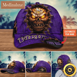 Minnesota Vikings Baseball Cap Halloween Custom Cap For This Season