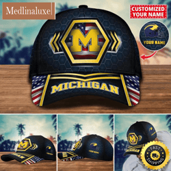 NCAA Michigan Wolverines Baseball Cap Best Trending Custom Name Cap