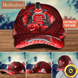 NCAA NC State Wolfpack Baseball Cap Halloween Custom Cap For Fans