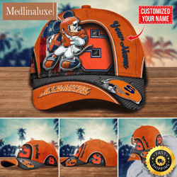 NCAA Syracuse Orange Baseball Cap Mickey Mouse Custom Cap For Fans