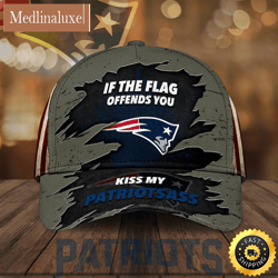 New England Patriots If The Flag Offends You Kiss My Patriotsass All Over Print 3D Classic Baseball CapHat