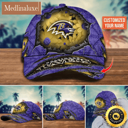 NFL Baltimore Ravens Baseball Cap Custom Cap Trending For Fans