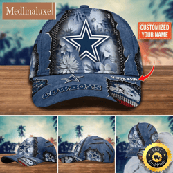 NFL Dallas Cowboys Baseball Cap Flag Flower Trending Custom Cap