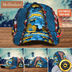 NFL Los Angeles Chargers Baseball Cap Custom Name Football Cap For Fans