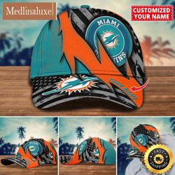 NFL Miami Dolphins Baseball Cap Custom Football Hat For Fans