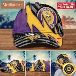 NFL Minnesota Vikings Baseball Cap Custom Football Hat For Fans