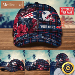 NFL New England Patriots Baseball Cap Flower Trending Custom Cap