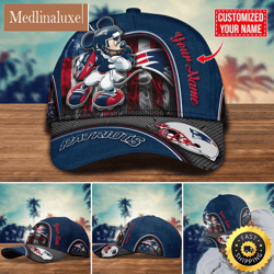 NFL New England Patriots Baseball Cap Mickey Cap Trending Custom Cap