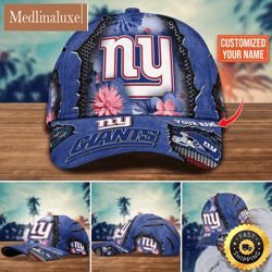 NFL New York Giants Baseball Cap Flag Flower Trending Custom Cap