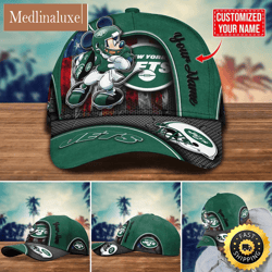 NFL New York Jets Baseball Cap Mickey Cap Trending Custom Cap