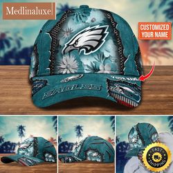 NFL Philadelphia Eagles Baseball Cap Flag Flower Trending Custom Cap