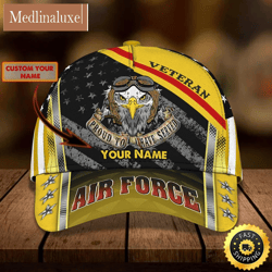 Personalized Air Force Proud To Have Served All Over Print Baseball Cap A Great Gift For Veterans Day