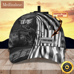 Personalized God bless Veteran All Over Print Baseball Cap A Great Gift For Veterans Day