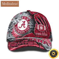 Personalized NCAA Alabama Crimson Tide All Over Print BaseBall Cap The Perfect Way To Rep Your Team
