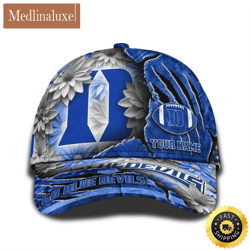 Personalized NCAA Duke Blue Devils All Over Print BaseBall Cap The Perfect Way To Rep Your Team
