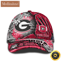 Personalized NCAA Georgia Bulldogs All Over Print BaseBall Cap The Perfect Way To Rep Your Team