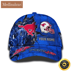Personalized NCAA SMU Mustangs All Over Print Baseball Cap Show Your Pride