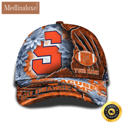 Personalized NCAA Syracuse Orange All Over Print Baseball Cap The Perfect Way To Rep Your Team