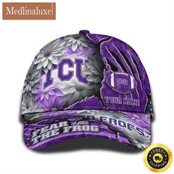 Personalized NCAA TCU Horned Frogs All Over Print Baseball Cap The Perfect Way To Rep Your Team