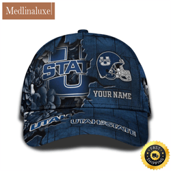 Personalized NCAA Utah State Aggies All Over Print Baseball Cap Show Your Pride