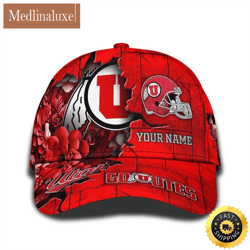 Personalized NCAA Utah Utes All Over Print Baseball Cap Show Your Pride
