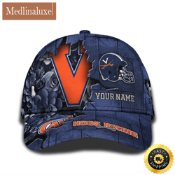 Personalized NCAA Virginia Cavaliers All Over Print Baseball Cap Show Your Pride