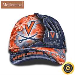 Personalized NCAA Virginia Cavaliers All Over Print Baseball Cap The Perfect Way To Rep Your Team