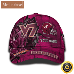 Personalized NCAA Virginia Tech Hokies All Over Print Baseball Cap Show Your Pride