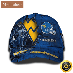 Personalized NCAA West Virginia Mountaineers All Over Print Baseball Cap Show Your Pride