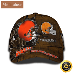 Personalized NFL Cleveland Browns All Over Print Baseball Cap Show Your Pride