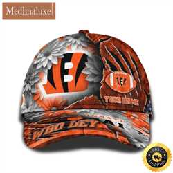 Personalized NFL Cincinnati Bengals All Over Print Baseball Cap The Perfect Way To Rep Your Team