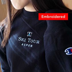 Aspen Ski Sweatshirt vintage, Sporty Embroidered Crewneck, champion