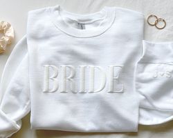 Personalized Gift For Bride, Bride Sweatshirt, Initial Heart Sleeve, Engagement Gift, Unique Bridal Shower Gift, Future