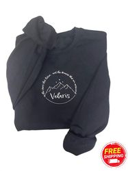 ACOTAR Velaris Embroidered Crewneck Sweatshirt, Y2K Style Embroidered Crewneck, City of Starlight, Rhysand Gift for her,