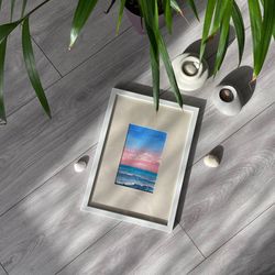 Sunset Painting, Oil On Canvas Painting, Original Art, Small Original Painting, Good wave paint, Ocean Wall
