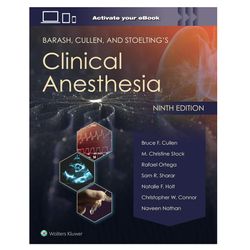 Barash, Cullen, and Stoelting's Clinical Anesthesia, ebook pdf, Ninth Edition