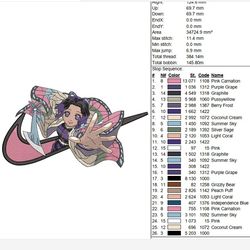 Nike x Shinobu - Anime Embroidery Design, Anime Inspired Machine Embroiery Design, Digital Anime Embroidery Files